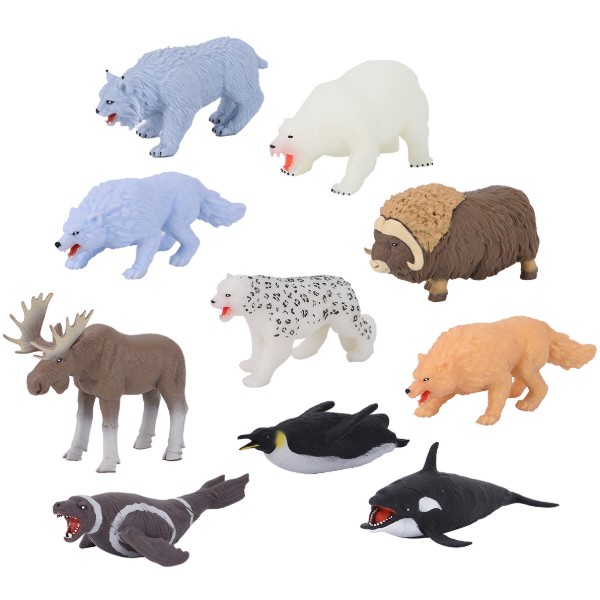 Фото - Стретч-антистресс #sbabam LEGEND OF ANIMALS МАКСИ - СТРАЖИ ЛЕДЯНОГО МИРА 10 шт. (67/CN24-CDU)